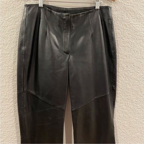 Vintage Wilson Leather Pelle Studio Flare Leg Pants Size 6 - Picture 3 of 9